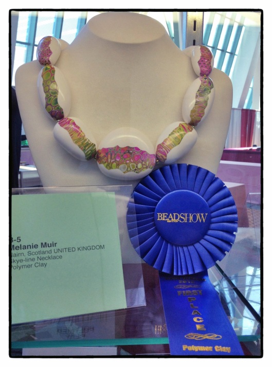 Melanie Muir Polymer Clay artist wines First Place Bead Dreams Competition at the 2012 Bead and Button Show